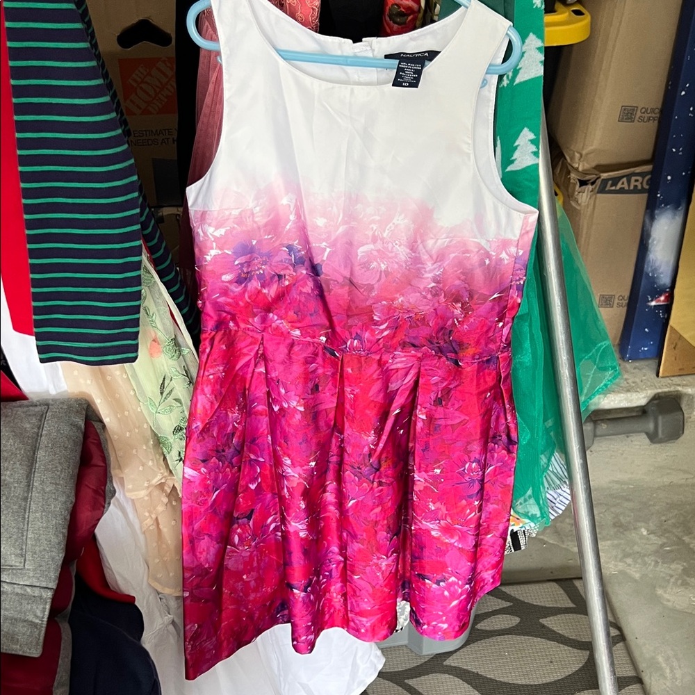 Nautica Pink and White Dress